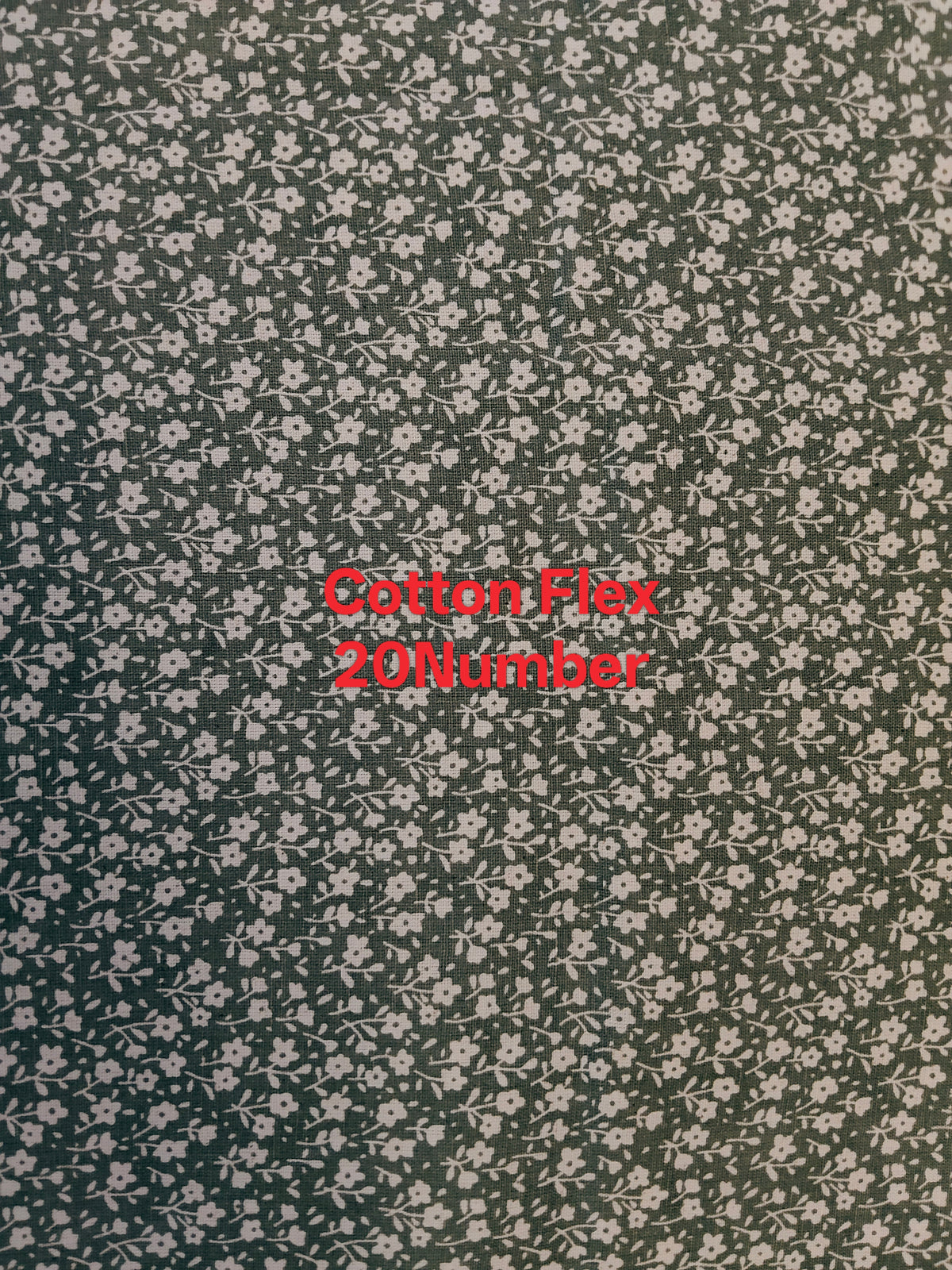Buy Cotton Flex Green Floral Ditsy Print Fabric