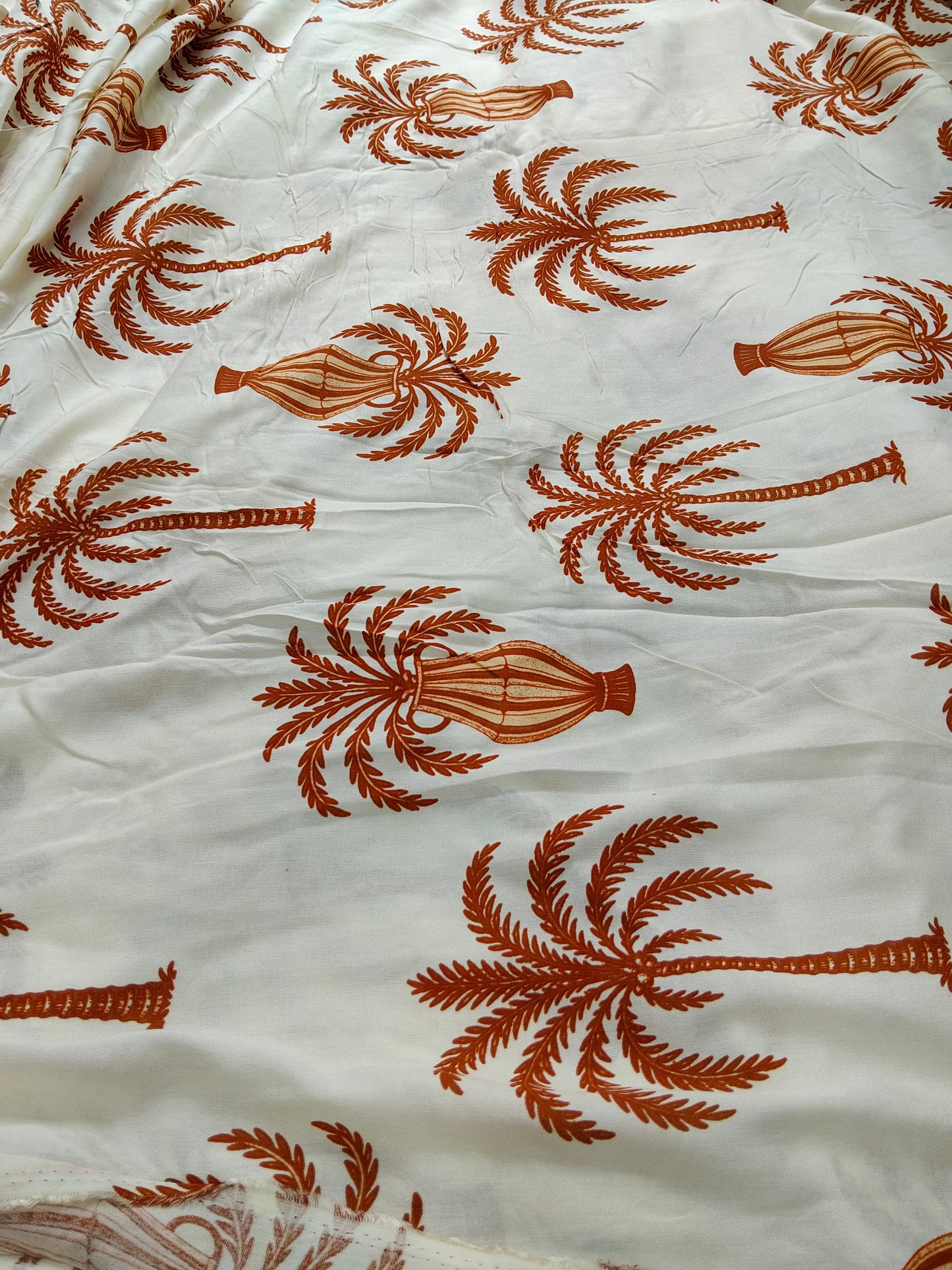 Buy Rayon Kalash Tree Print Fabric