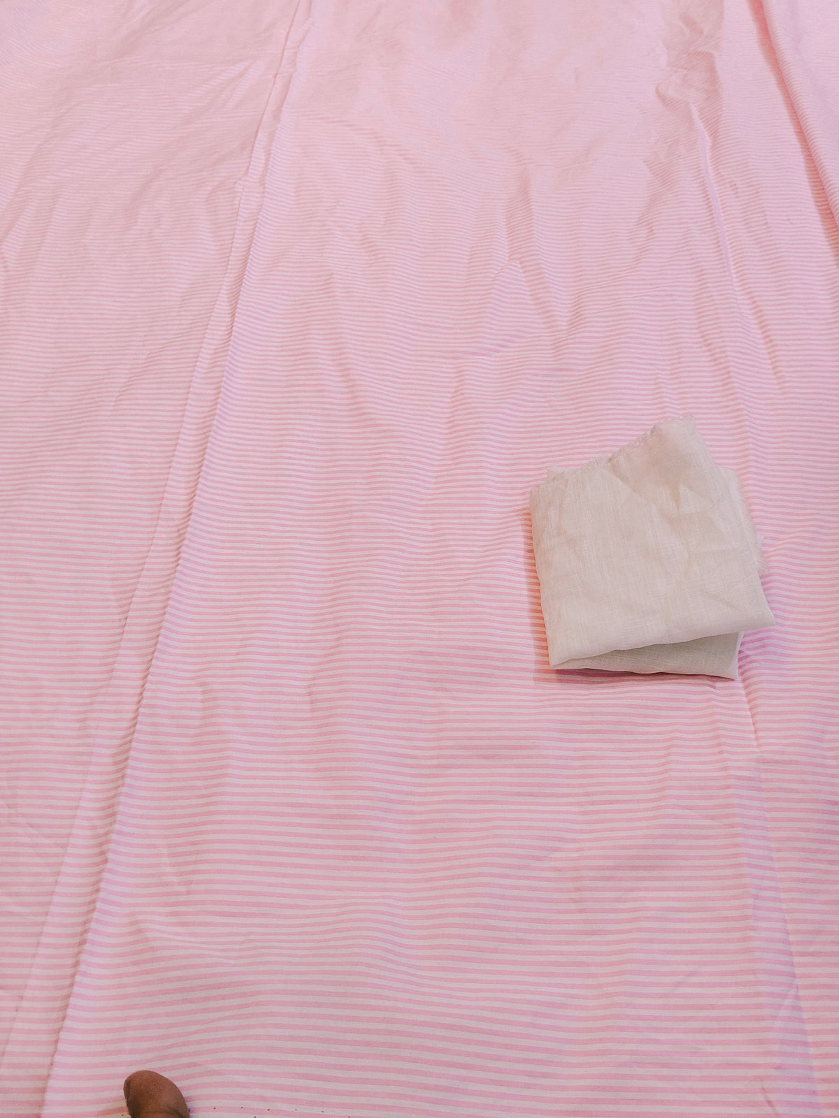 Buy Cotton Yarn Dyed Poplin Pink Stripe Fabric