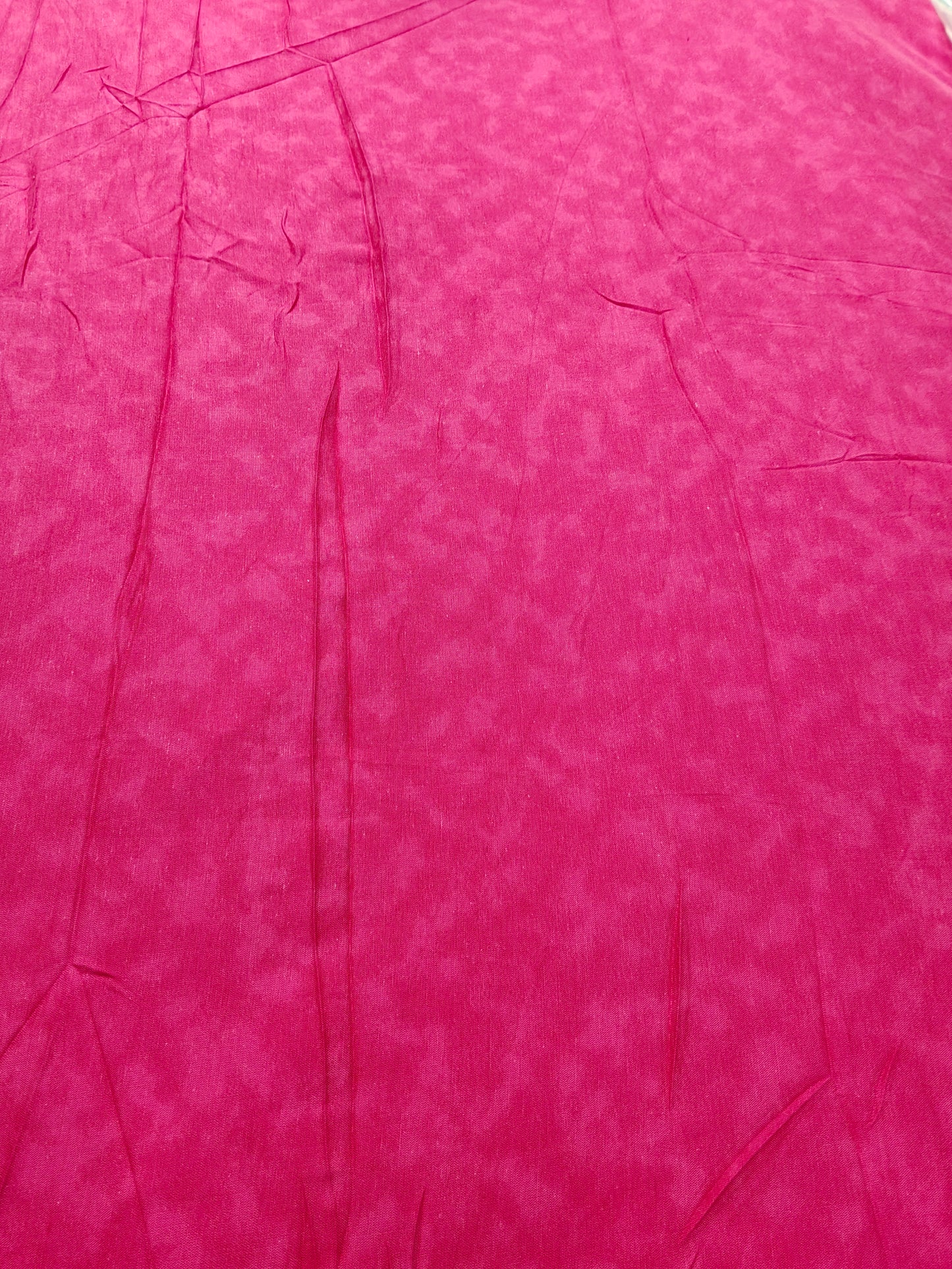 Buy Viscose Linen Pink Cloud Design Print Fabric