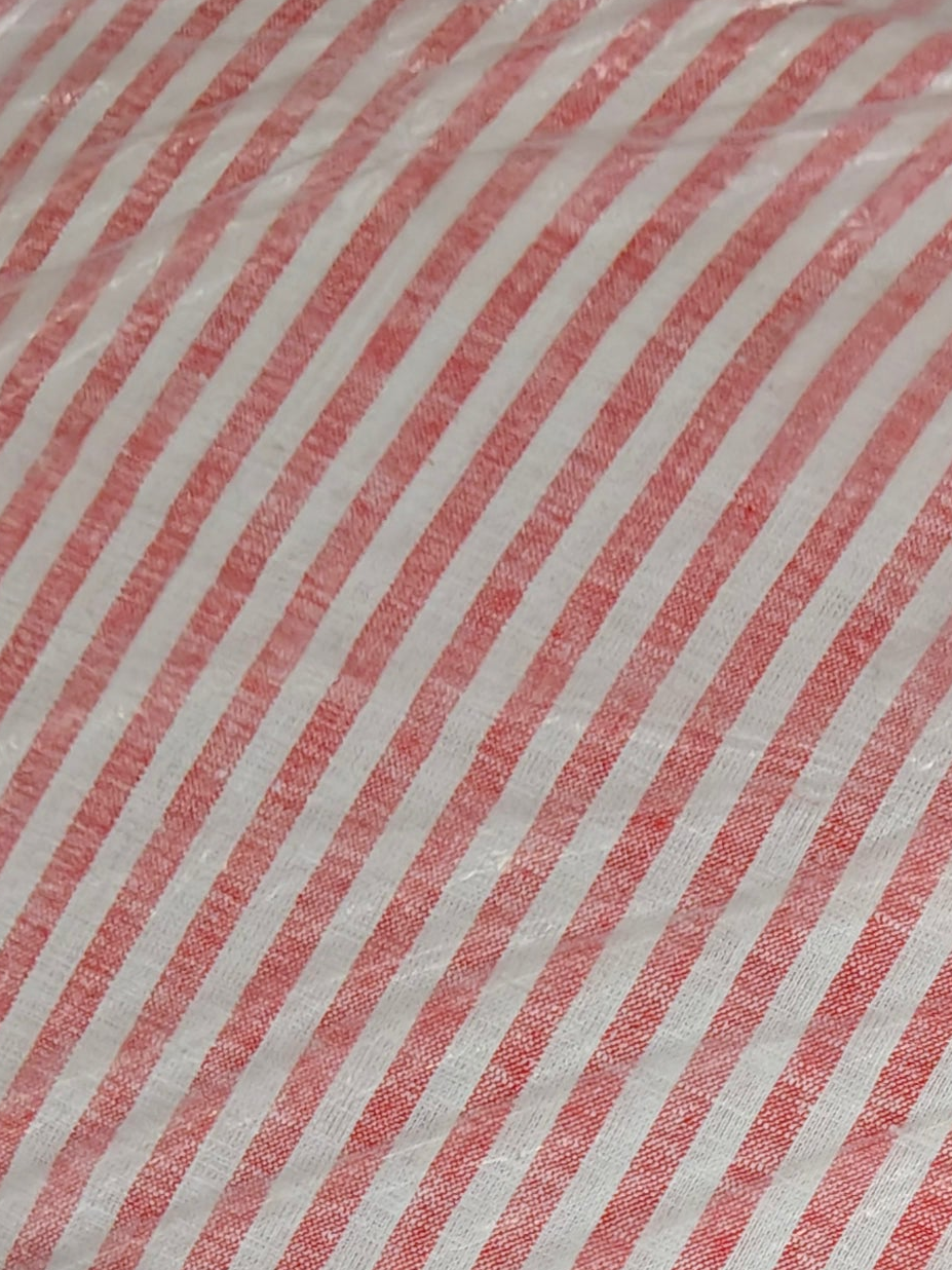 Buy Cotton Linen Blend Stripe Print Fabric