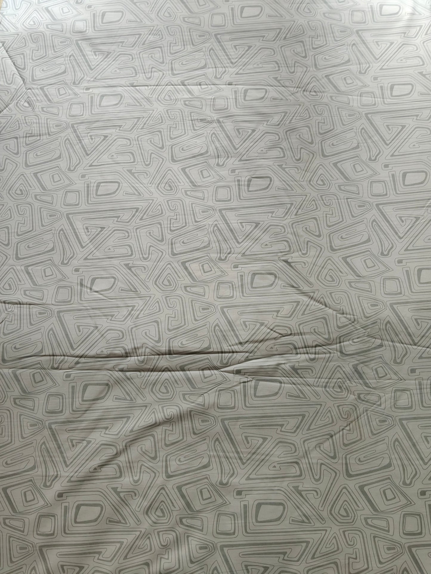 Buy Cotton Poplin Abstract Geometric Maze Print Fabric
