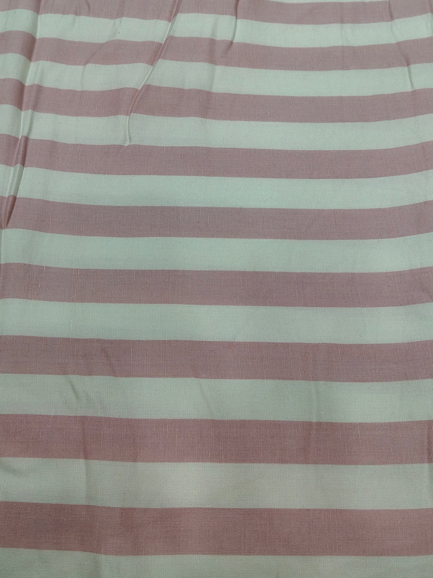 Buy Viscose Linen Pink Stripe Print Fabric