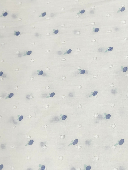 Buy Cotton Voile Dobby Swiss Dot Micro Motif Print Fabric