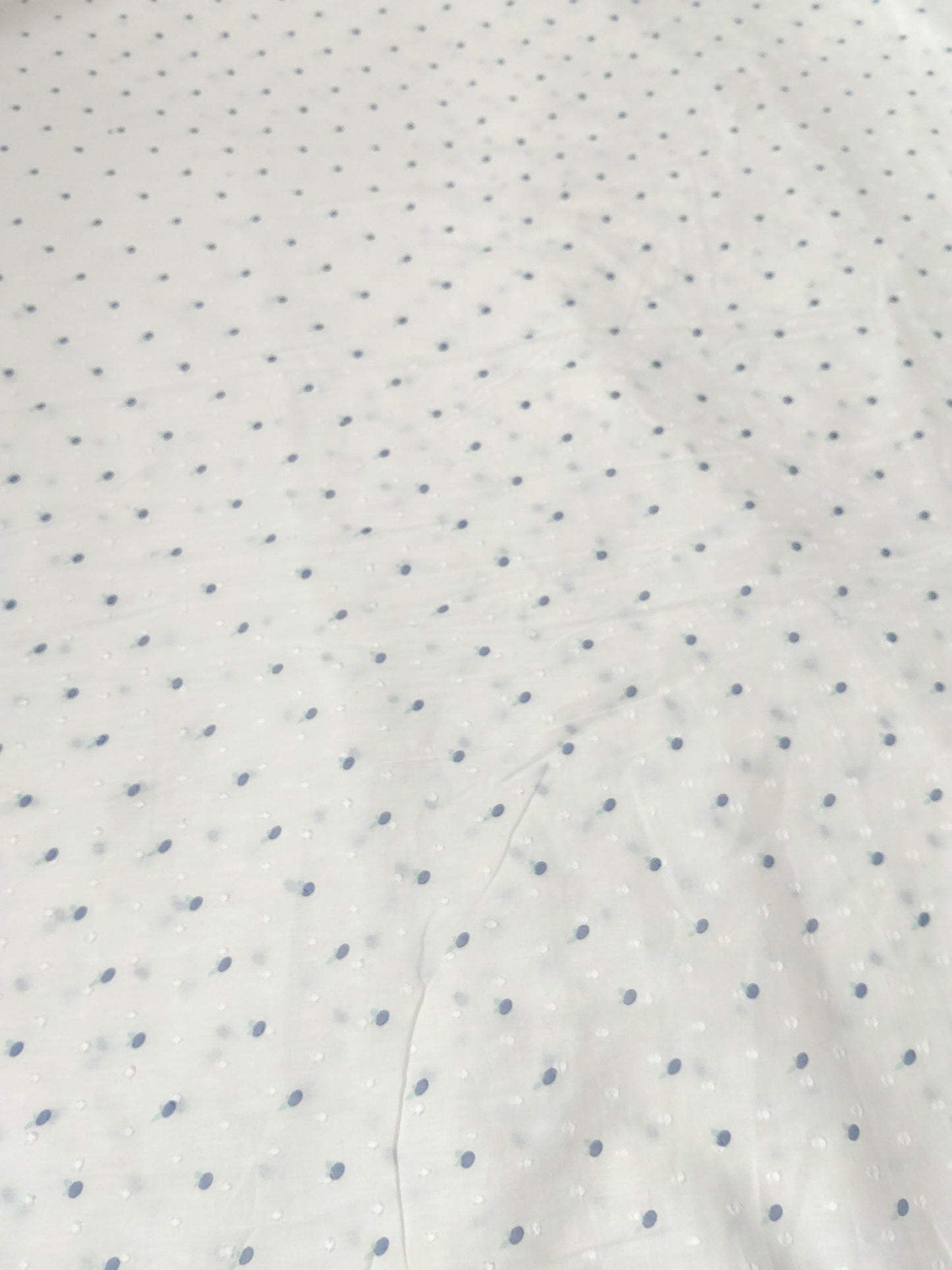 Buy Cotton Voile Dobby Swiss Dot Micro Motif Print Fabric