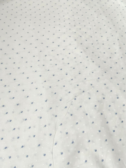Buy Cotton Voile Dobby Swiss Dot Micro Motif Print Fabric