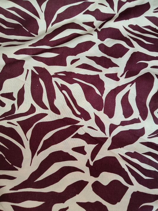 Buy Viscose Linen Print Fabric