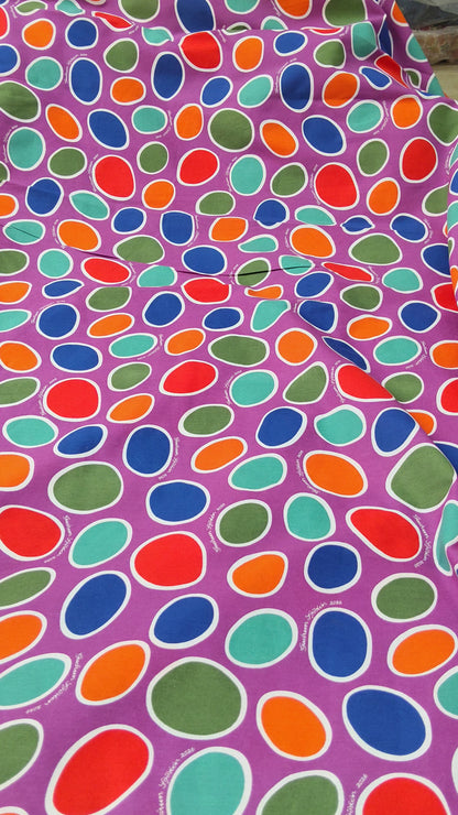 Buy Cotton Sheeting Abstract Multicolour Polka Dot Gudrun Sjoden Design Print Fabric