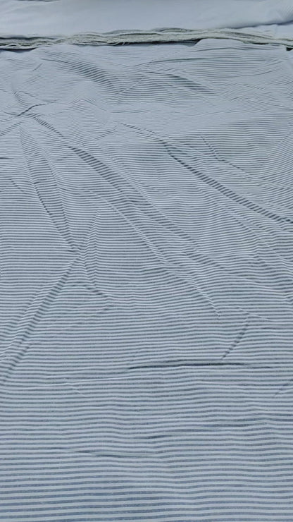 Buy Cotton Blue Stripe Fabric