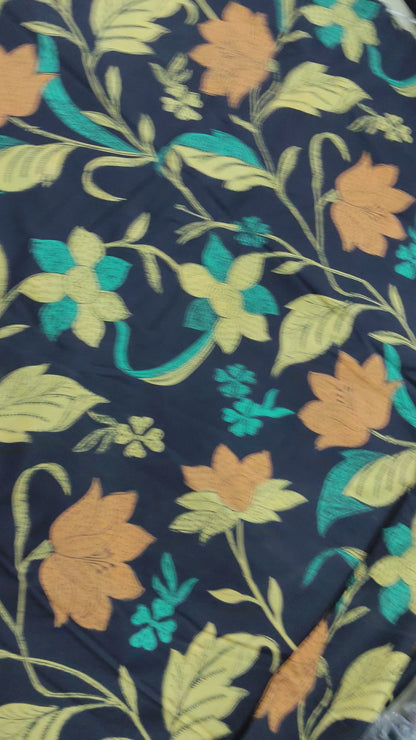 Buy Cotton Poplin Kalamkari Style Print Fabric
