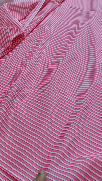 Buy Cotton Cambric Stripe Print Fabric