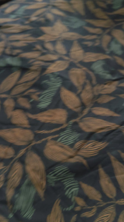 Buy Cotton Poplin Leaf Print Fabric