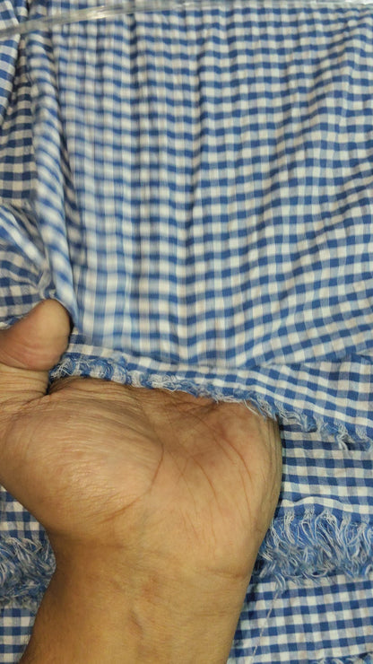 Buy Gingham Seersucker Check Fabric