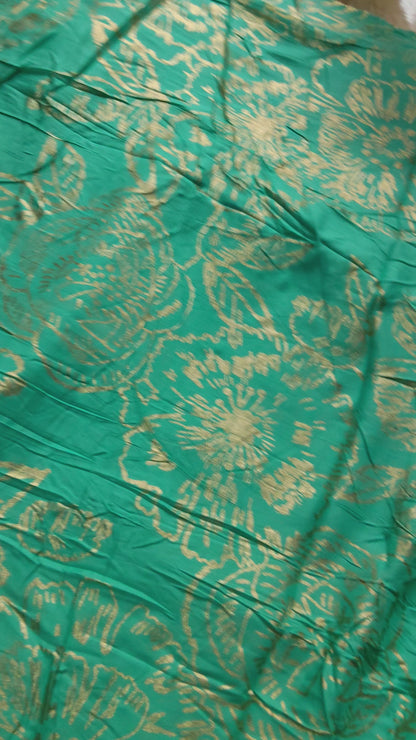 Buy Rayon Lurex Foil Print Fabric