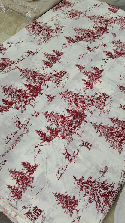 Buy Cotton Cambric Forest Print Fabric
