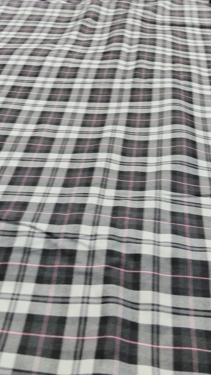 Buy Cotton Plaid Pattern Mayur Shirting Twill Check Fabric