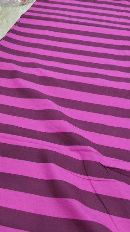 Buy Cotton Poplin Stripes Print Fabric