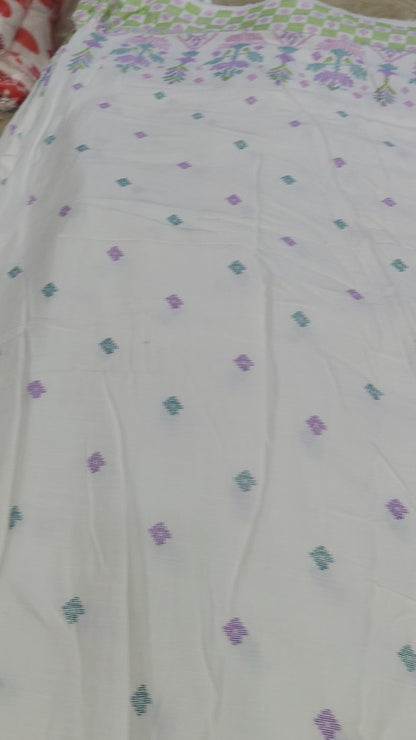 Buy Rayon Daman Border Floral Design Print Fabric