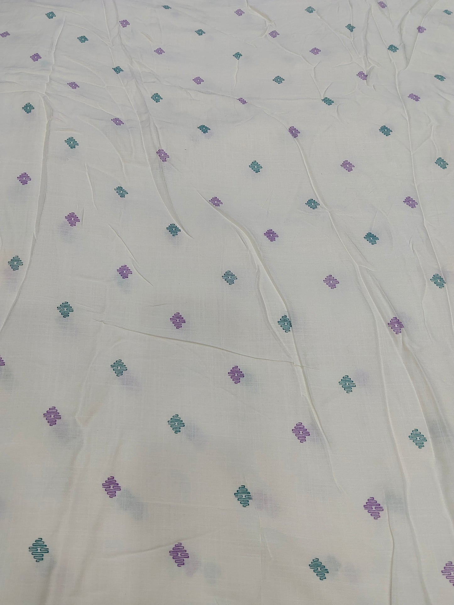 Buy Rayon Daman Border Floral Design Print Fabric