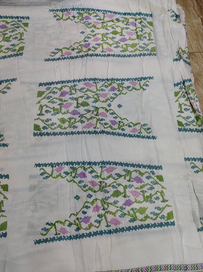 Buy Rayon Traditional Bodo Dokhona Print Fabric