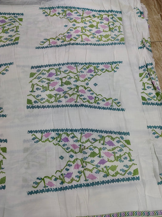 Buy Rayon Traditional Bodo Dokhona Print Fabric