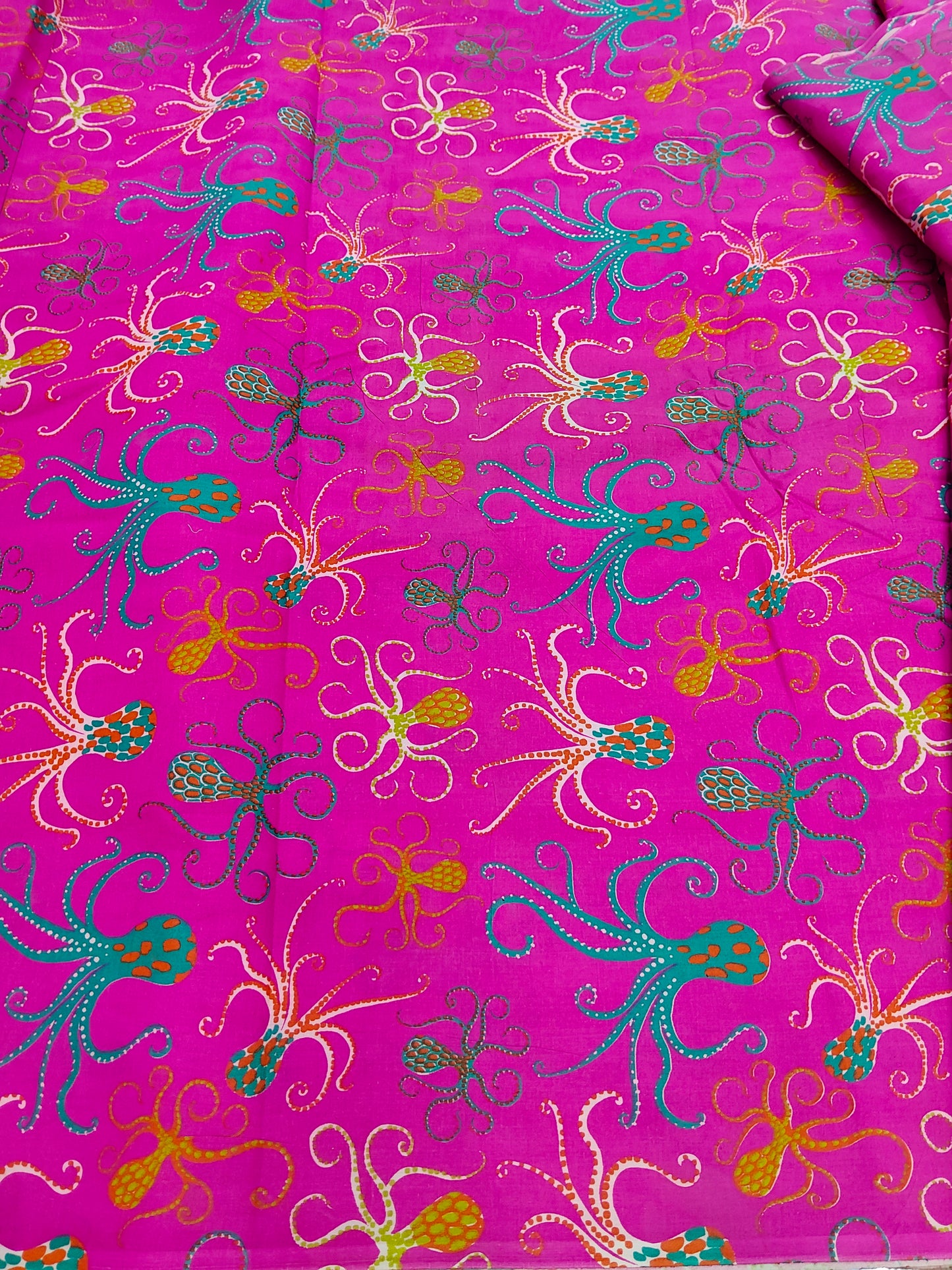 Buy Cotton Cambric Octopus Print Fabric