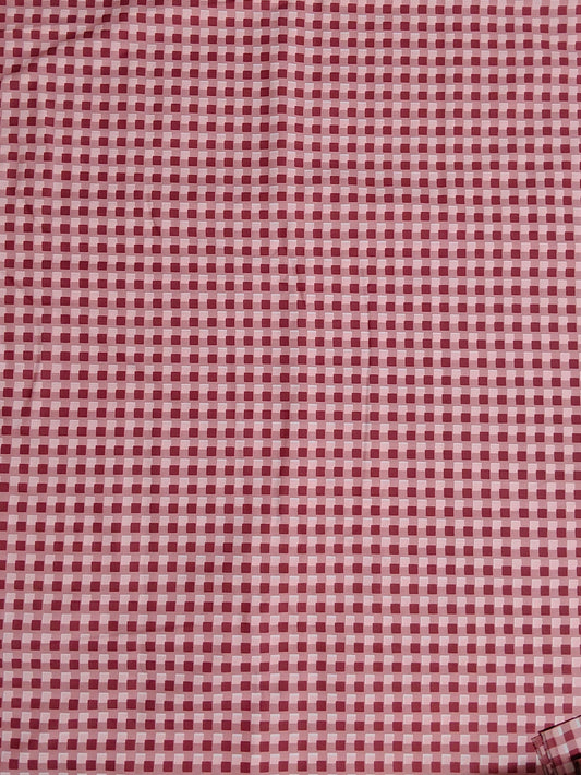Buy Cotton Poplin Check Fabric