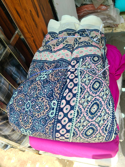 Buy Georgette Ajrakh Print Fabric