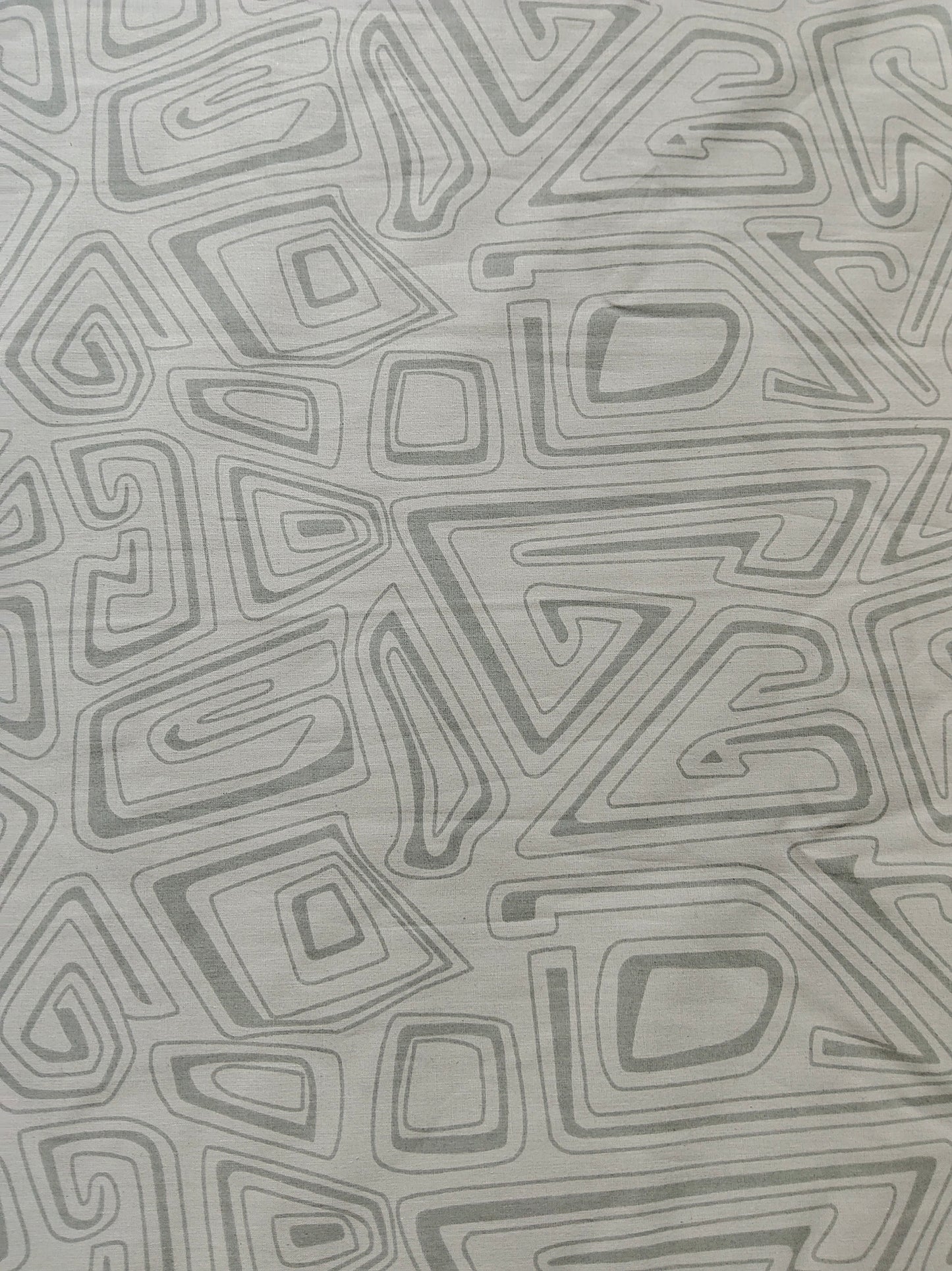 Buy Cotton Poplin Abstract Geometric Maze Print Fabric