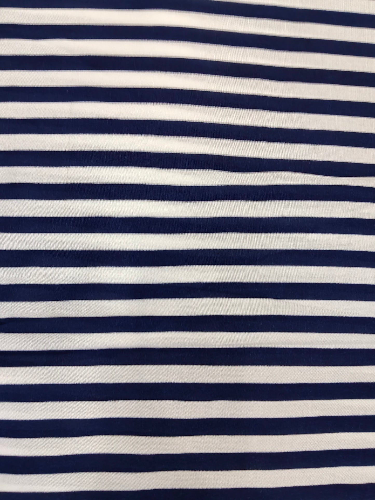 Buy Rayon Navy Stripe Print Fabric
