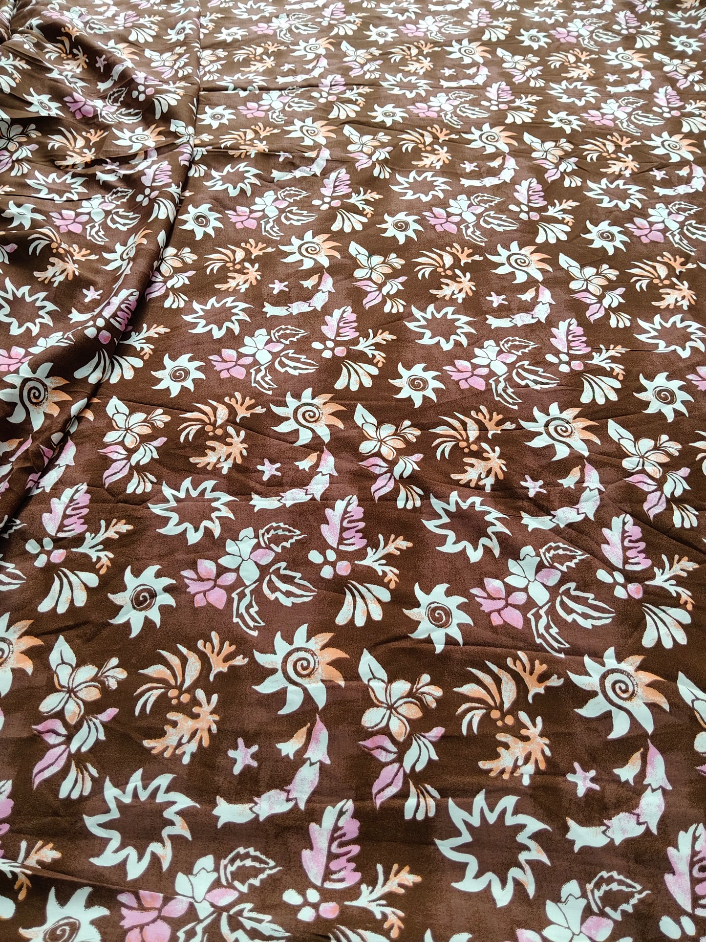 Buy Cotton Poplin Floral Batik Print Fabric