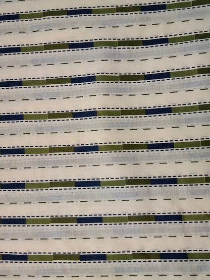Buy Cotton Stripe Print Fabric