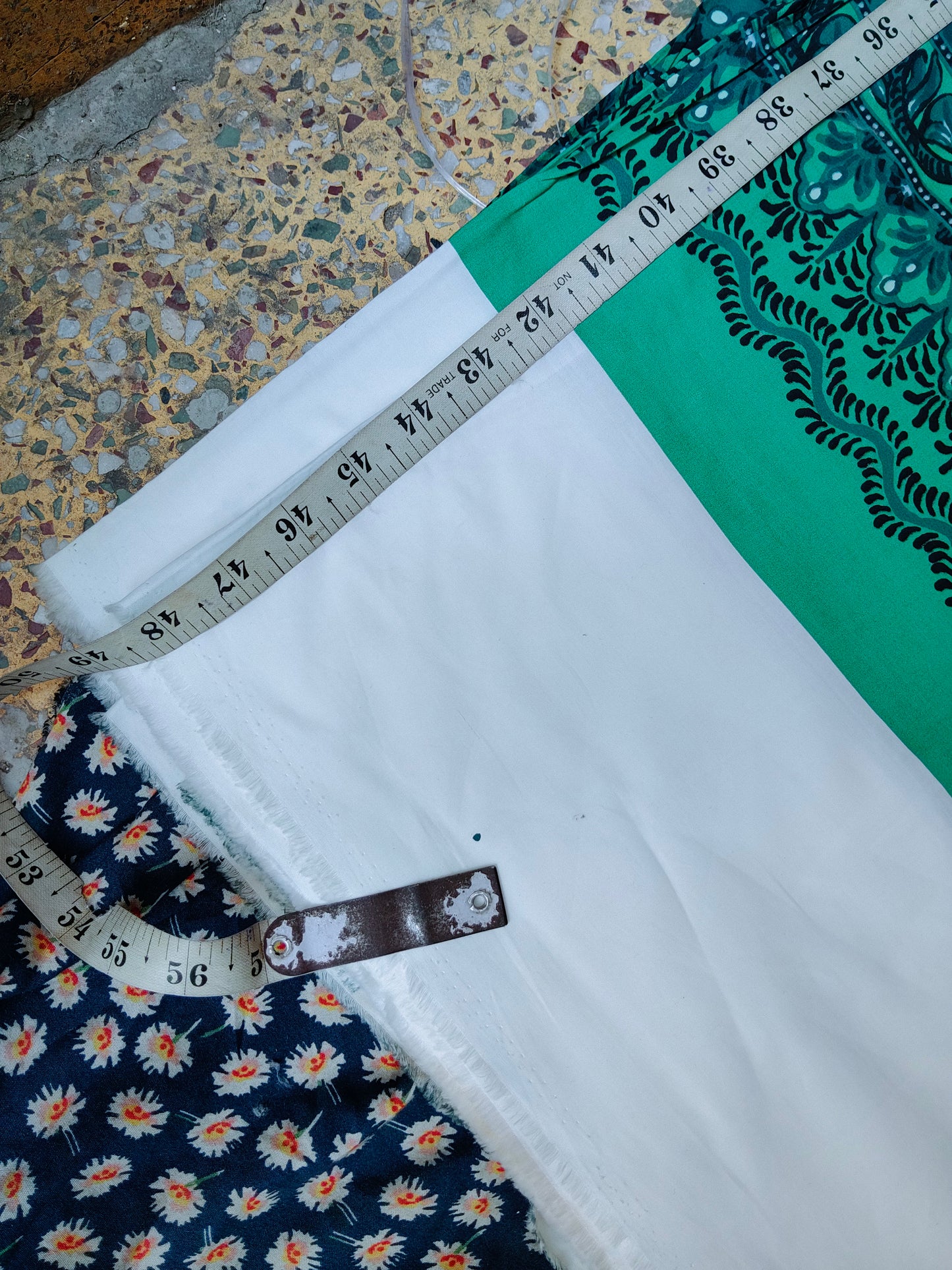Buy Cotton Poplin Green Floral Print Fabric