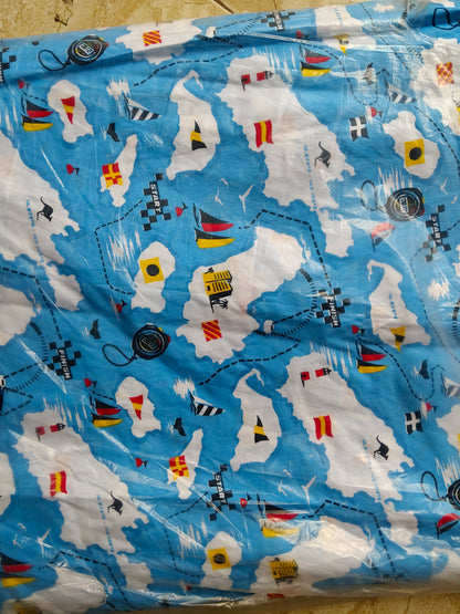 Buy Cotton Poplin (2mtr Piece )Pirates Print Fabric