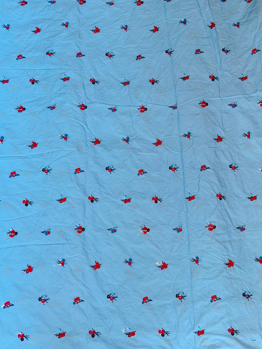 Buy Cotton Poplin Embroidery Fabric
