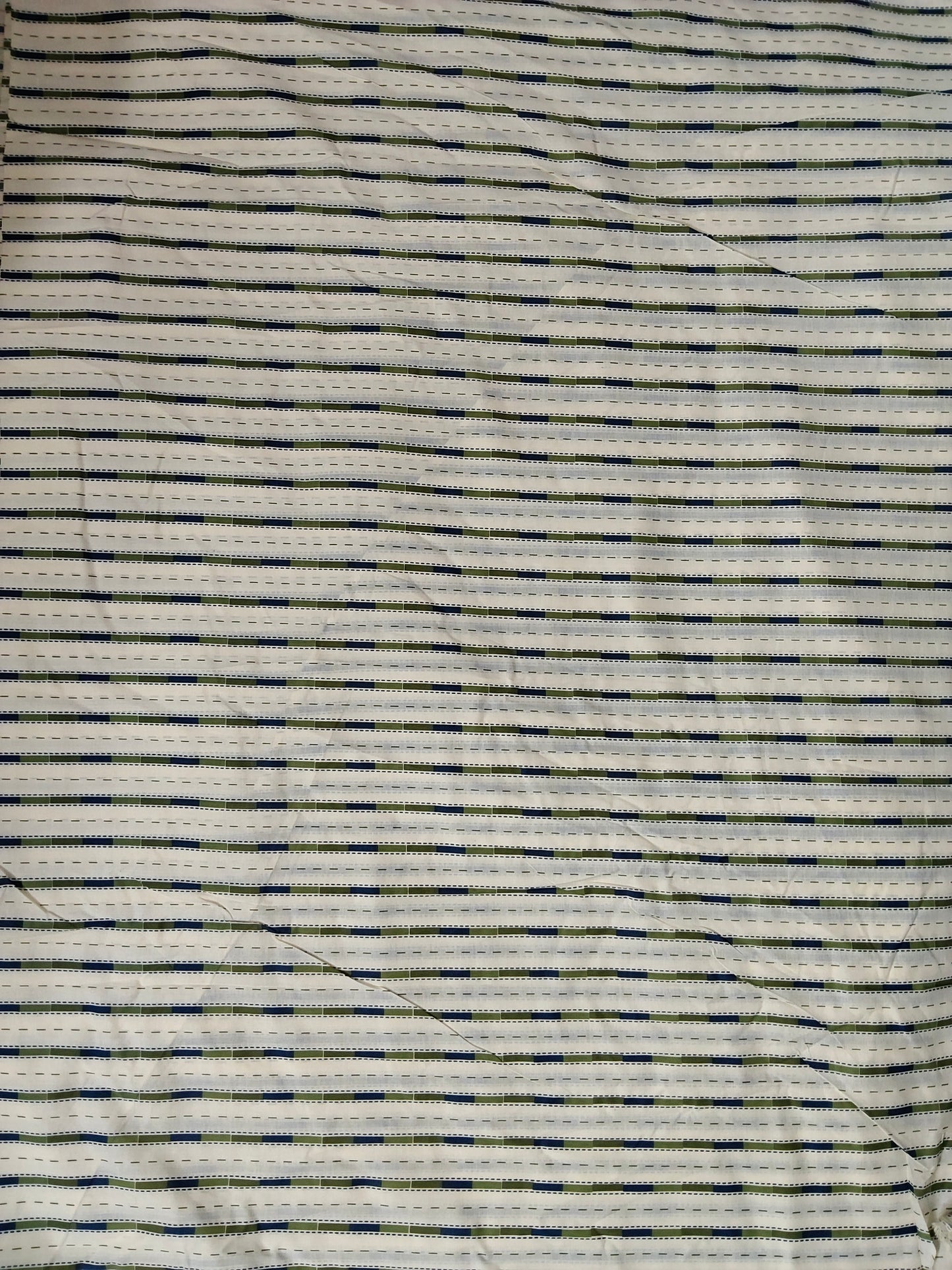 Buy Cotton Stripe Print Fabric