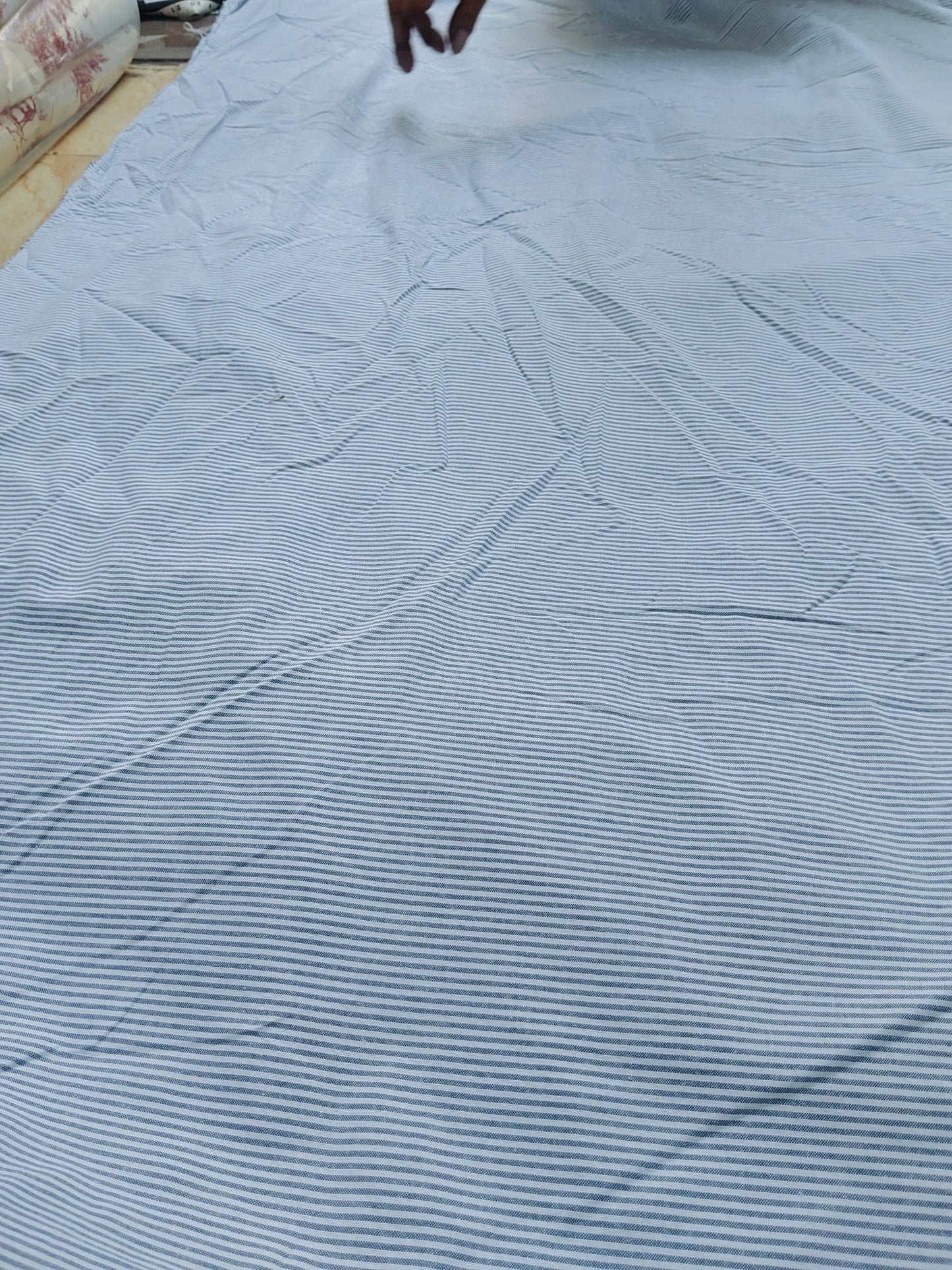 Buy Cotton Blue Stripe Fabric