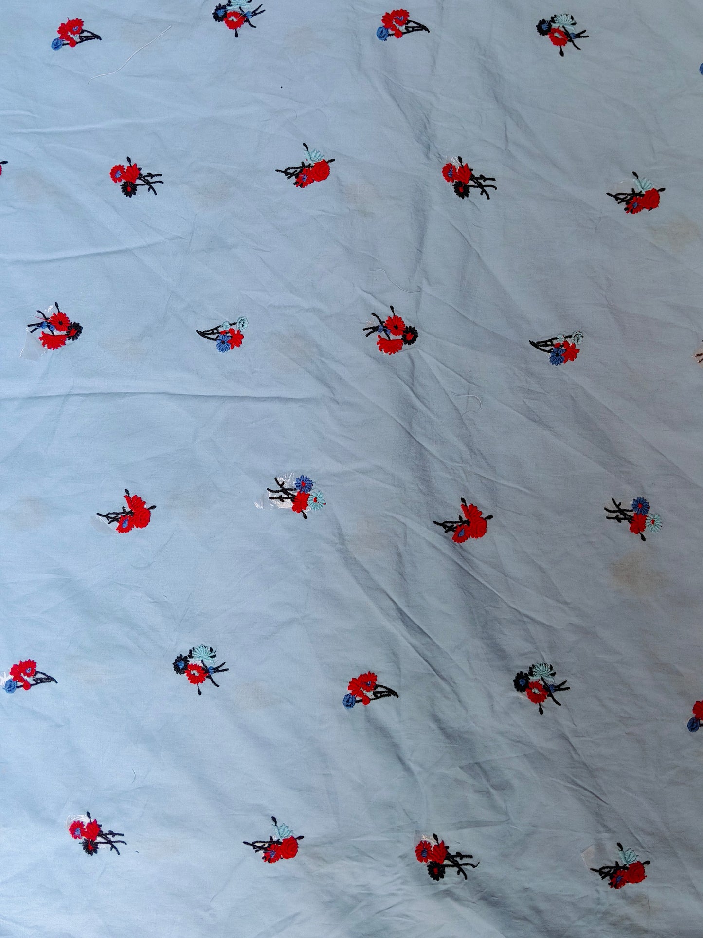 Buy Cotton Poplin Embroidery Fabric