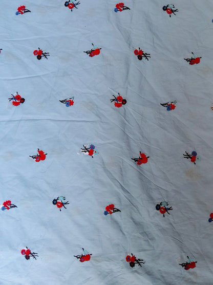 Buy Cotton Poplin Embroidery Fabric