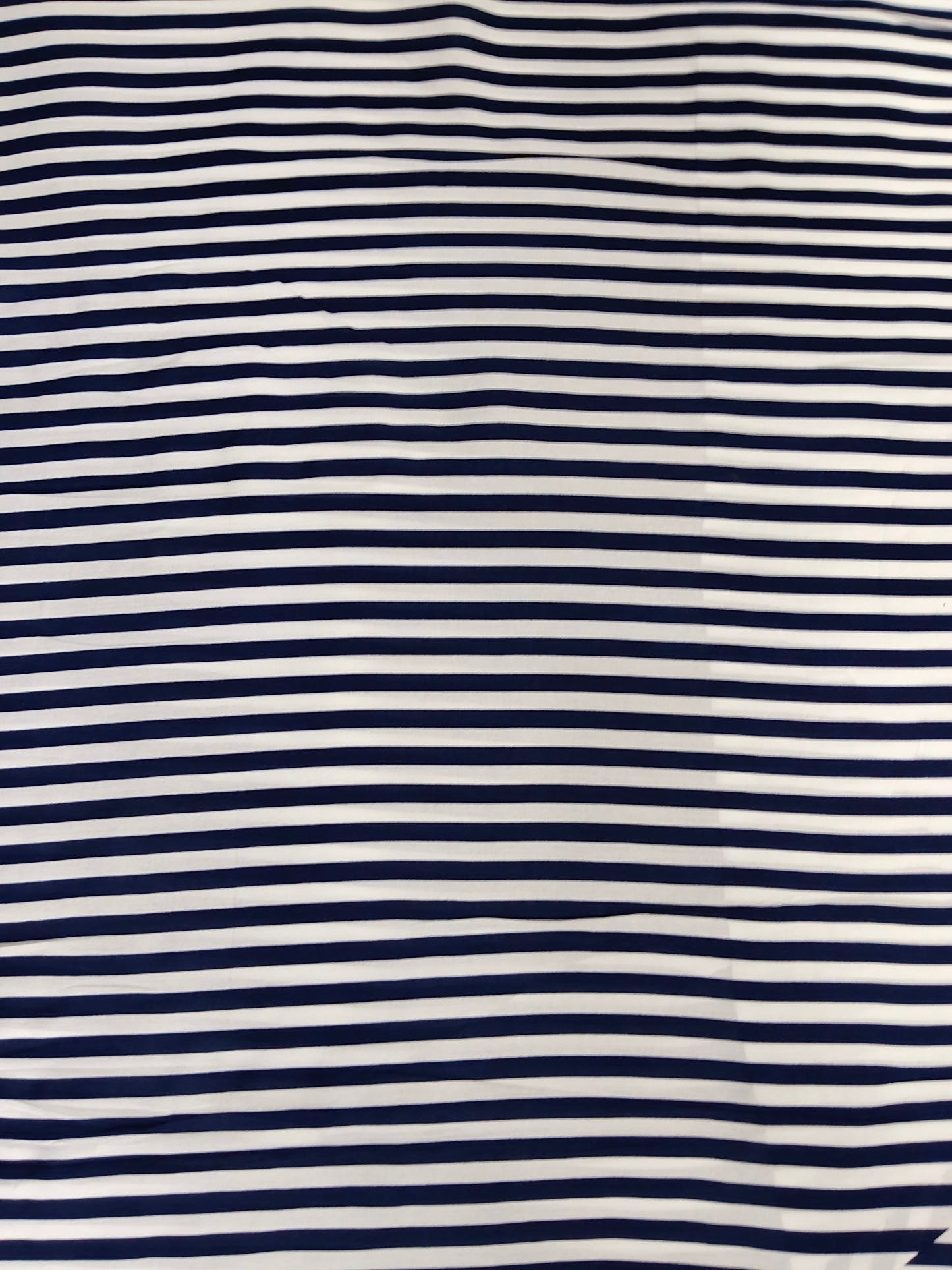 Buy Rayon Navy Stripe Print Fabric