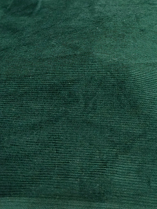 Buy Cotton Dark Green Corduroy Fabric