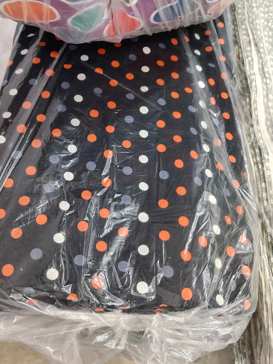 Buy Cotton Sheeting Multicolour Polkadot Print Fabric