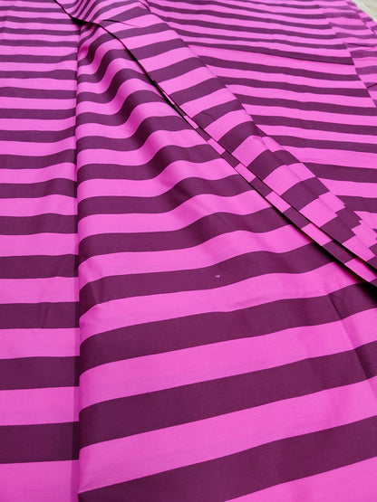 Buy Cotton Poplin Stripes Print Fabric