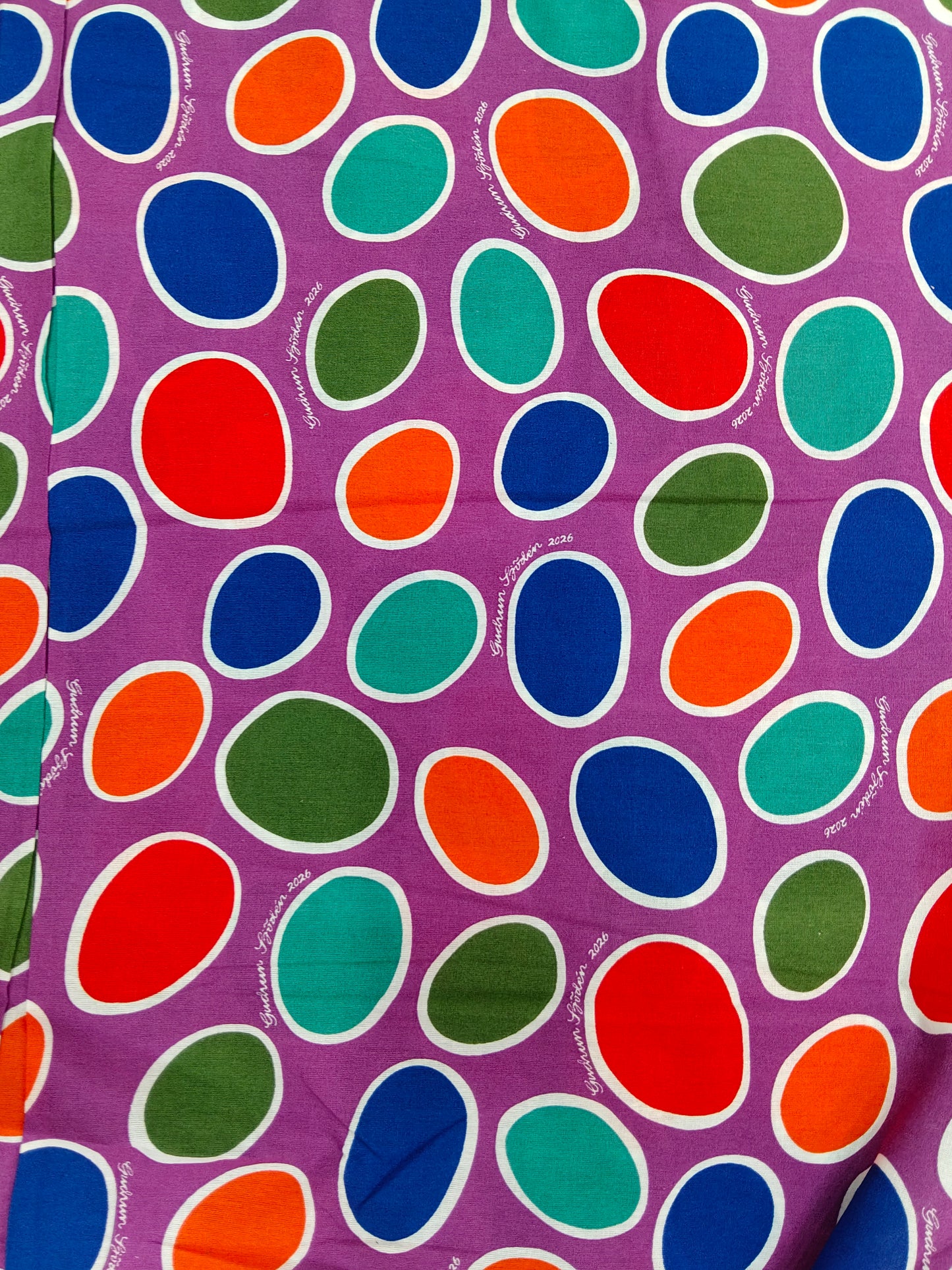 Buy Cotton Sheeting Abstract Multicolour Polka Dot Gudrun Sjoden Design Print Fabric