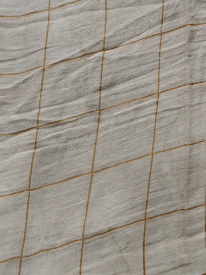 Buy Cotton Muslin Double Cloth Windowpane Check Grid Pattern Print Fabric