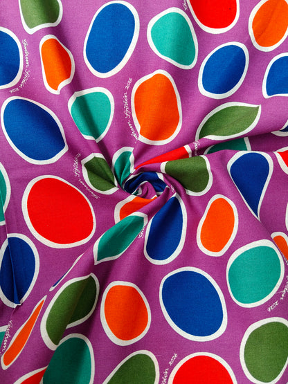 Buy Cotton Sheeting Abstract Multicolour Polka Dot Gudrun Sjoden Design Print Fabric
