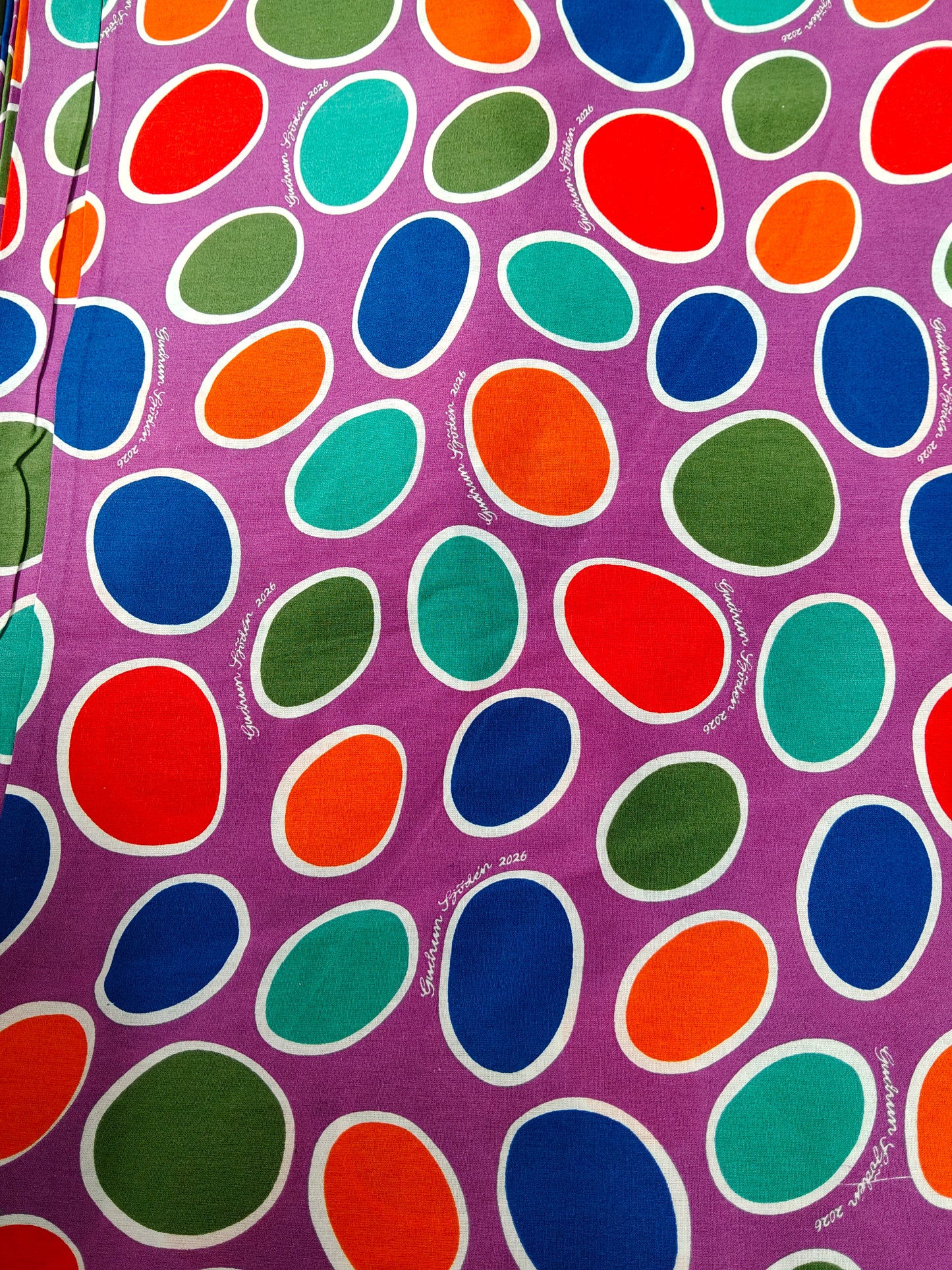 Buy Cotton Sheeting Abstract Multicolour Polka Dot Gudrun Sjoden Design Print Fabric