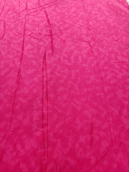 Buy Viscose Linen Pink Cloud Design Print Fabric