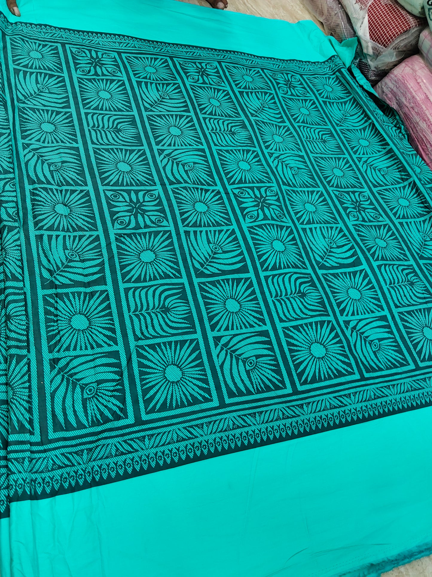 Buy Cotton Poplin Block Print Fabric
