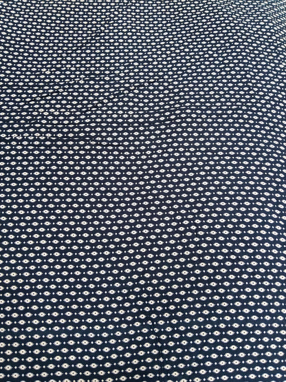 Buy Rayon Indigo Blue Ikkat Print Fabric